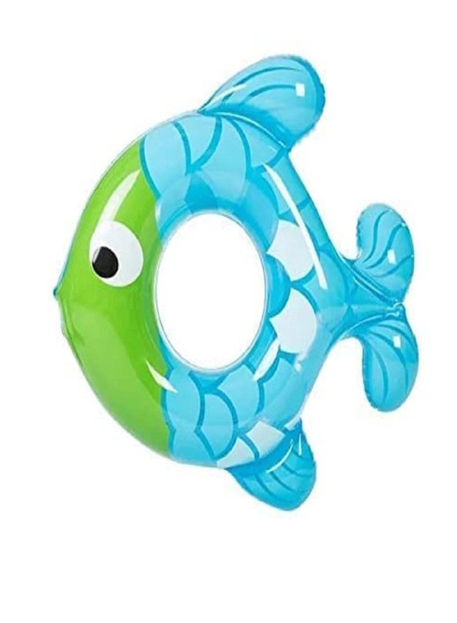 Mamadev®:- Fish Swimming Ring for Kids Girls & Boys Swimming Tube Inflatable Swim Ring(Multi Color)(3-5 Years Kids)(1 PIS) - Image 1